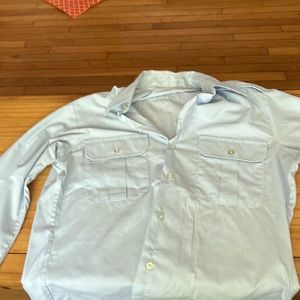 Blue button up shirt